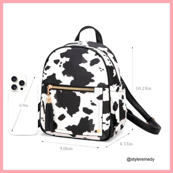 Mini Backpack Purse Anti Theft with Secure Zipper Faux Leather